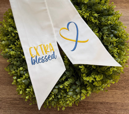 Down Syndrome Advocacy Wreath Sash