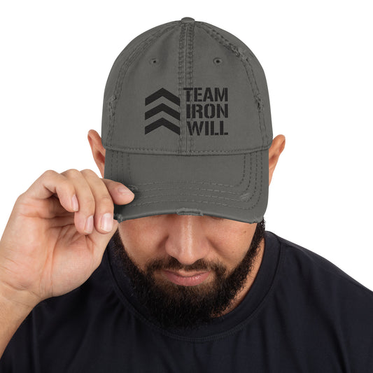"Team Iron Will" Distressed Hat (Subdued Logo)