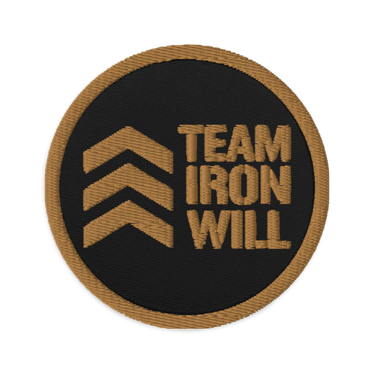 "Team Iron Will" Embroidered Patch (Subdued)