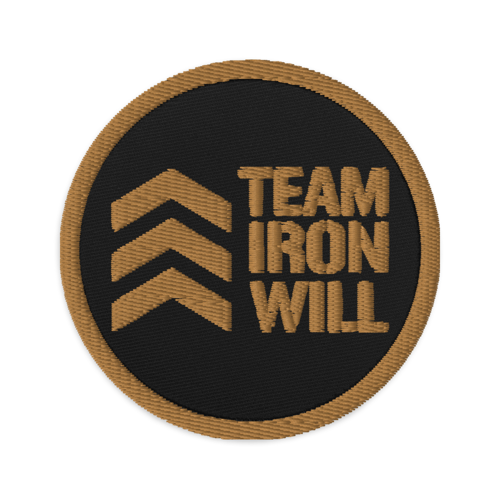 "Team Iron Will" Embroidered Patch (Subdued)