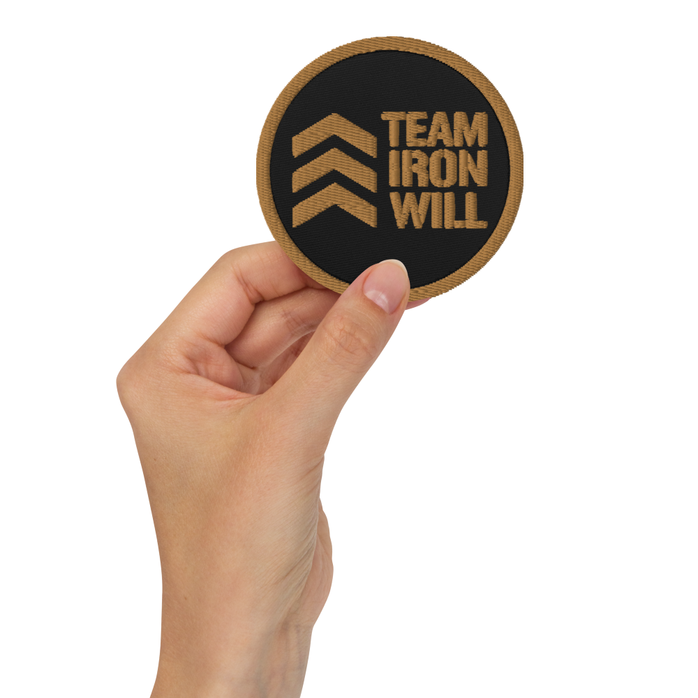 "Team Iron Will" Embroidered Patch (Subdued)