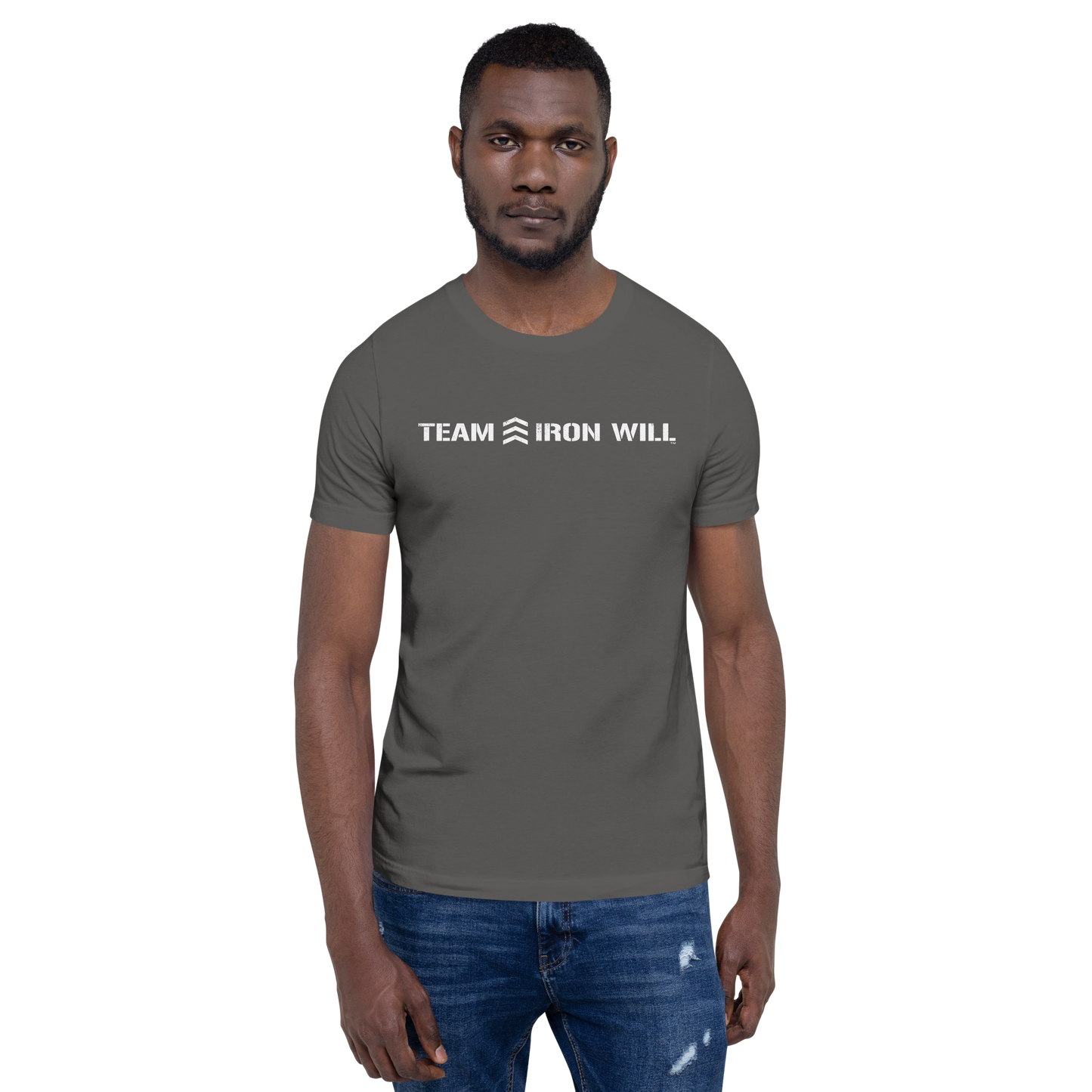 "Team Iron Will" Unisex t-shirt (Stretch Art - White)