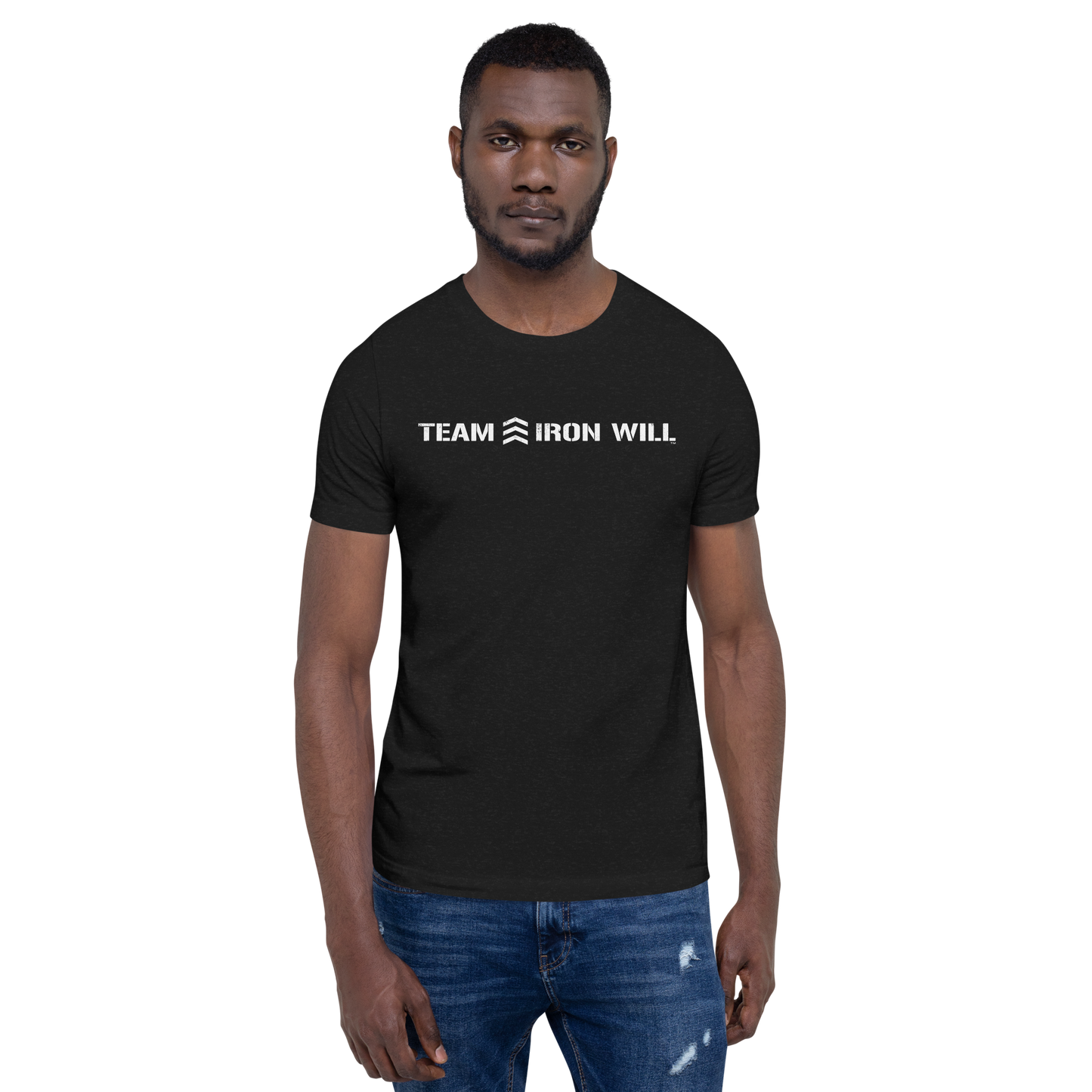 "Team Iron Will" Unisex t-shirt (Stretch Art - White)