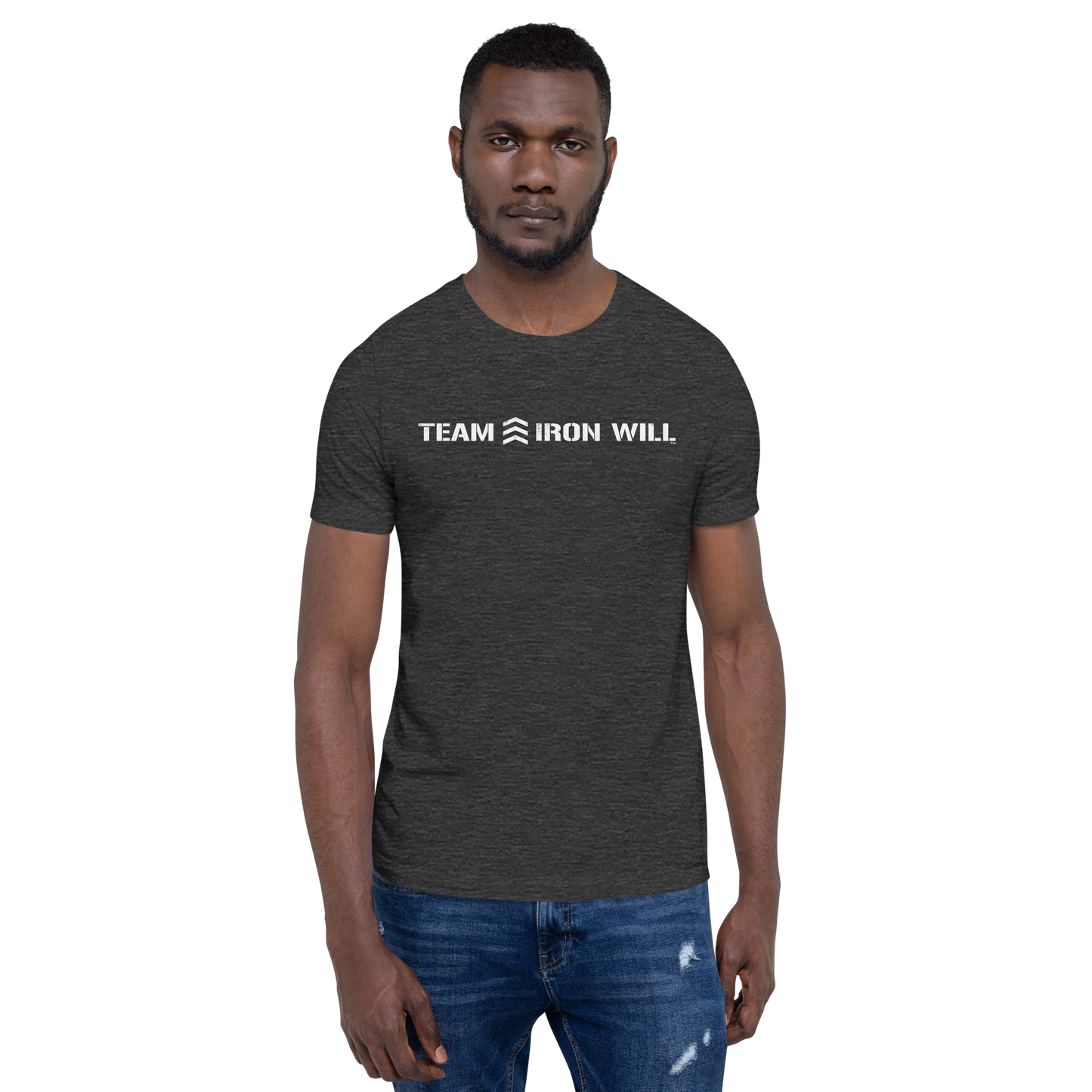 "Team Iron Will" Unisex t-shirt (Stretch Art - White)