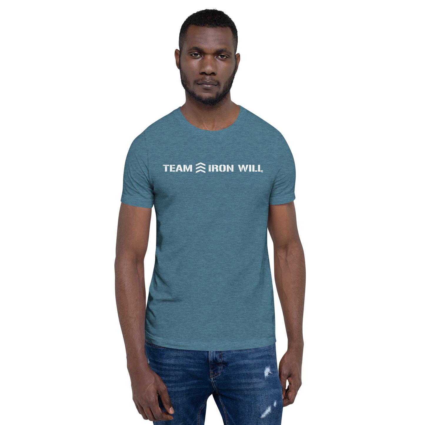 "Team Iron Will" Unisex t-shirt (Stretch Art - White)