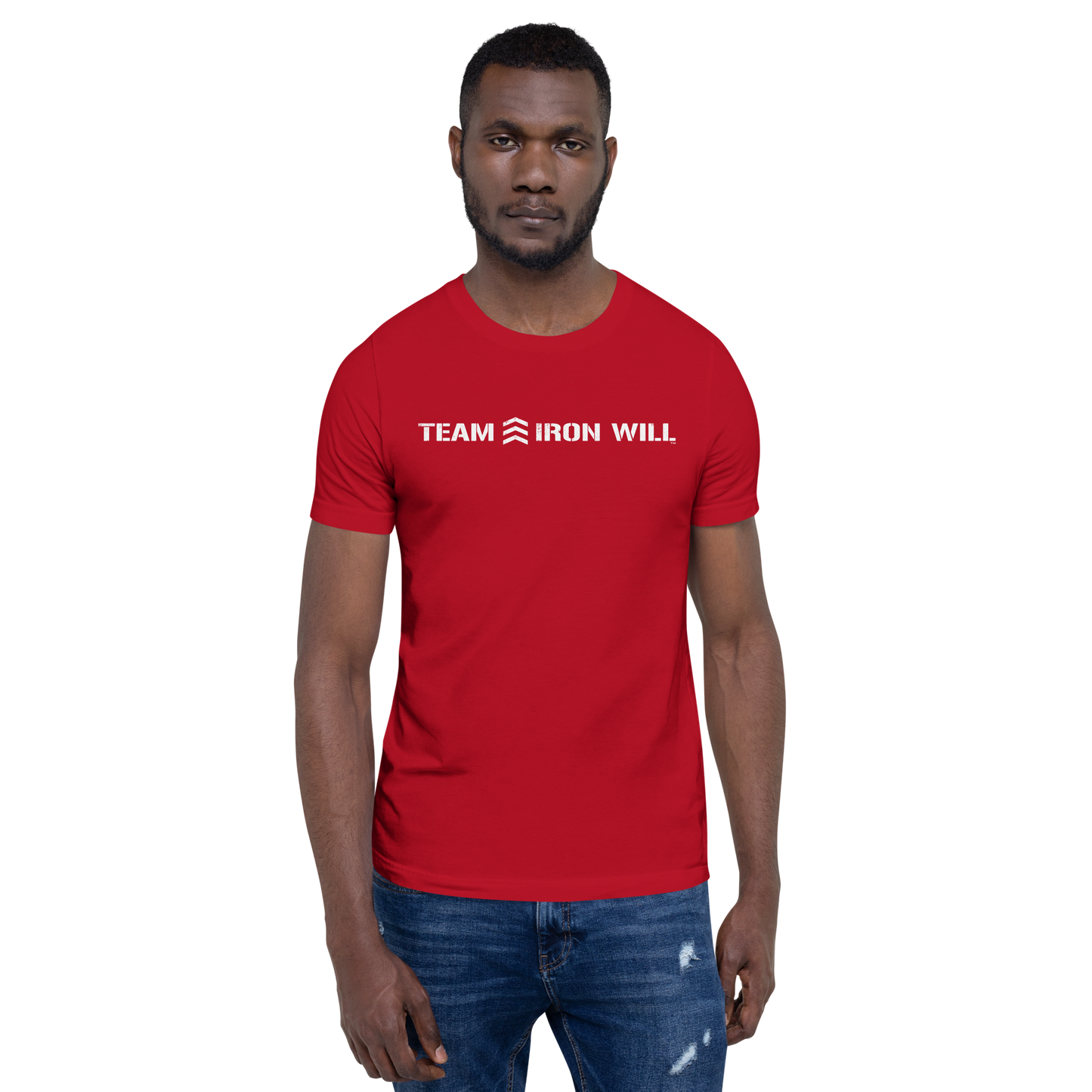 "Team Iron Will" Unisex t-shirt (Stretch Art - White)