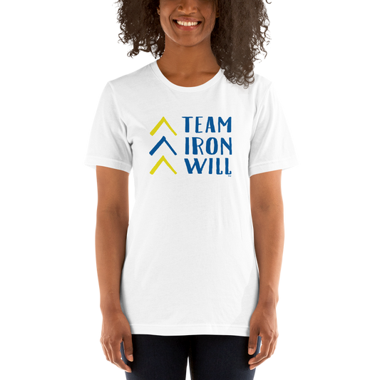 "Team Iron Will" Unisex t-shirt (Block Art - Color)